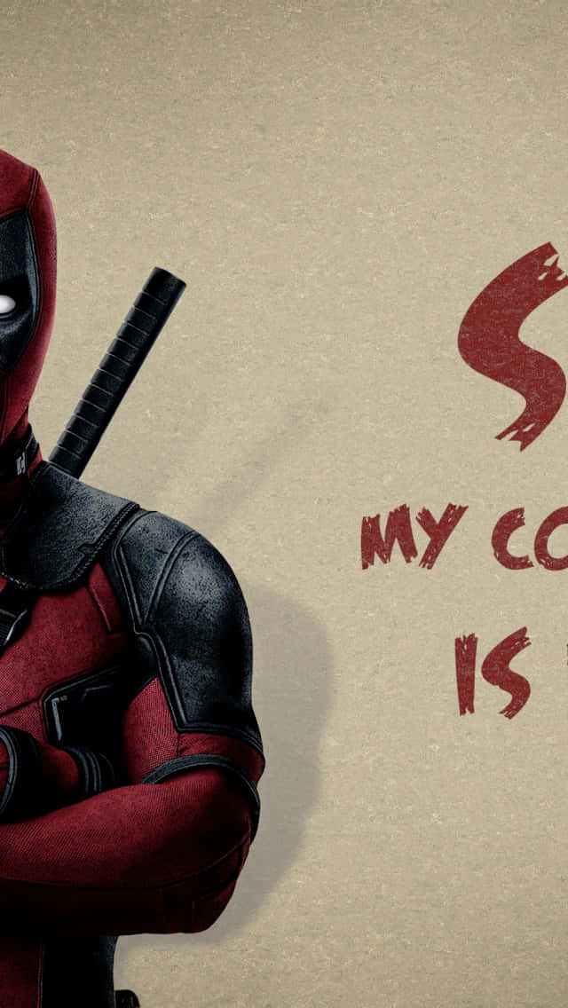 Unlock Deadpool For A Superhero-sized Experience With Your Iphone Background