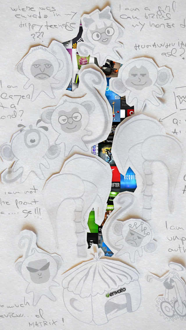Unlock The Coolness Of The Monkey Iphone Background