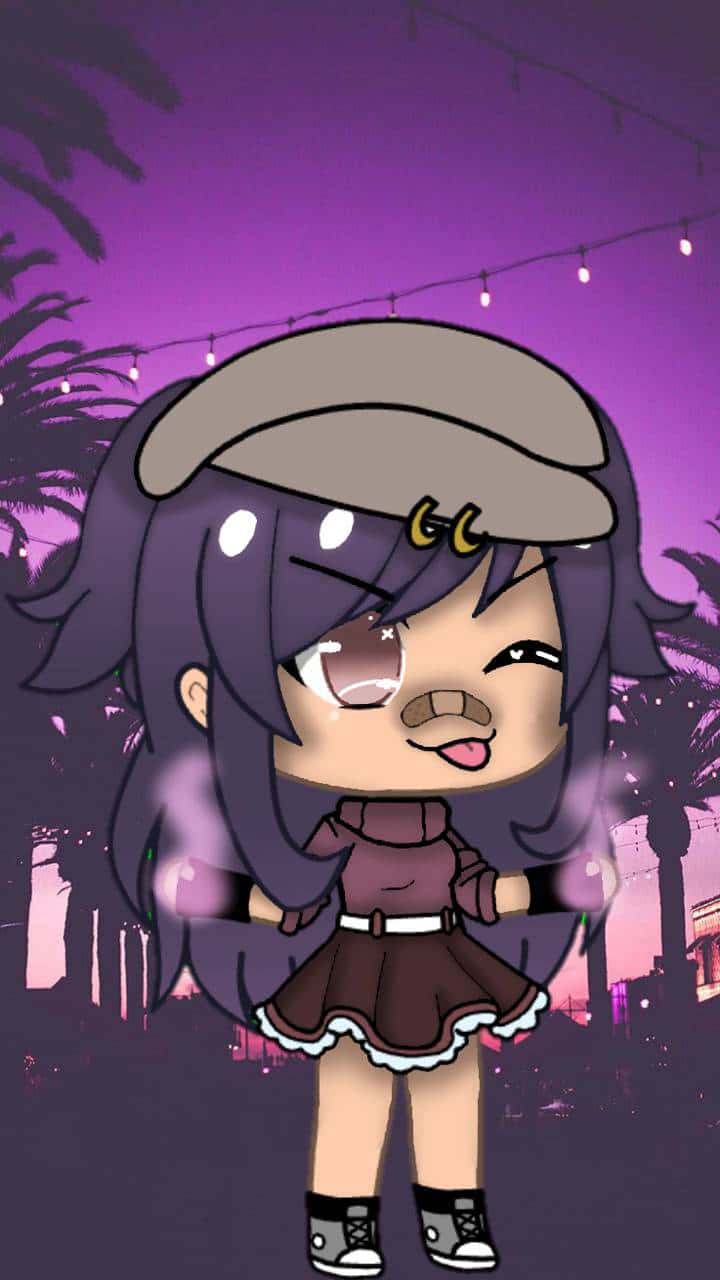 Unlock The Gacha Club Girl's Inner Strength And Beauty Background