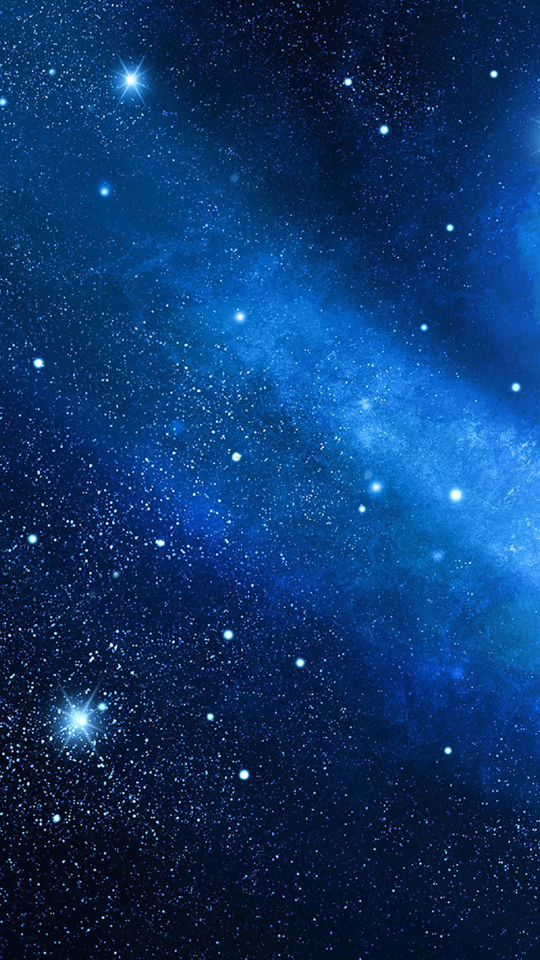 Unlock The Limitless Power Of The Universe With Blue Galaxy Iphone Background