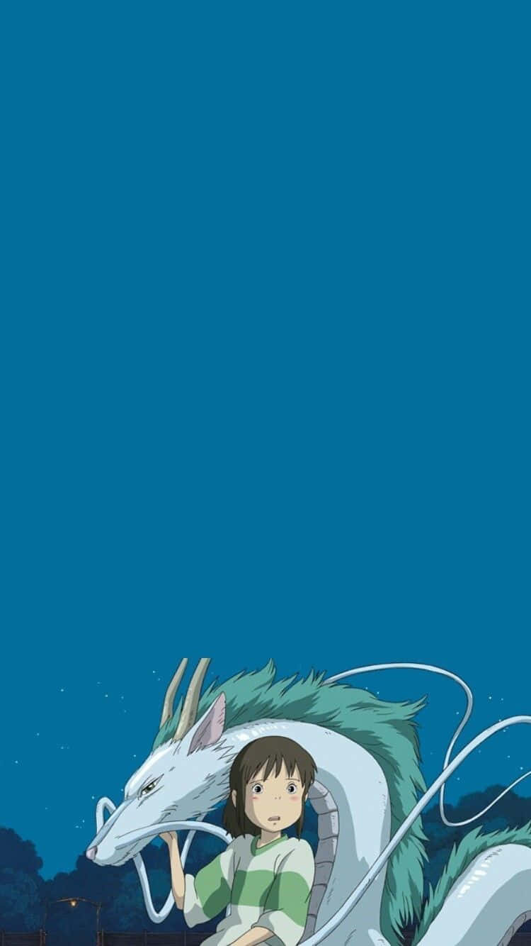 Unlock The Magic Of Haku With The Spirited Away Phone Background