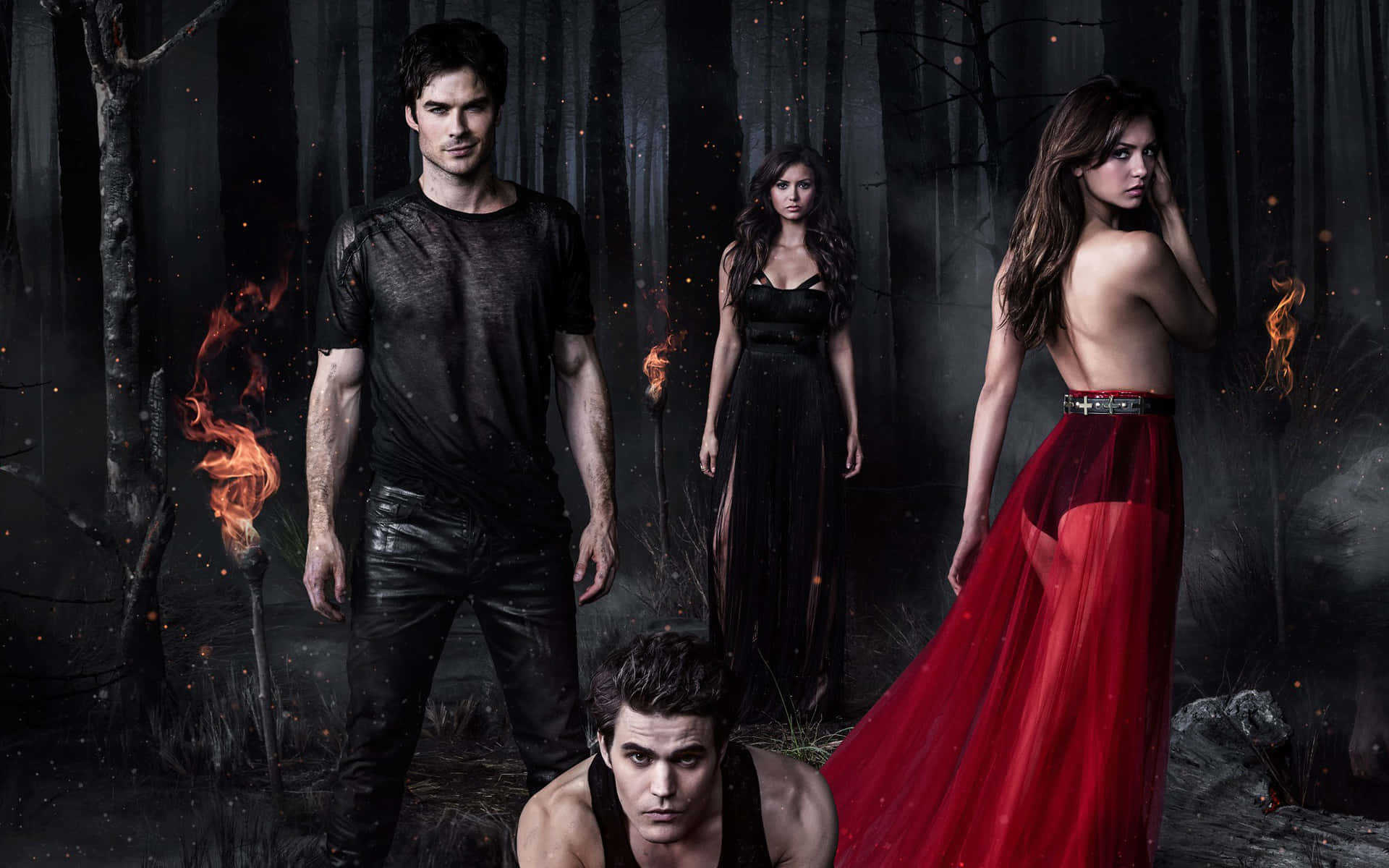 Unlock The Mysteries Of Mystic Falls With Vampire Diaries Desktop Background