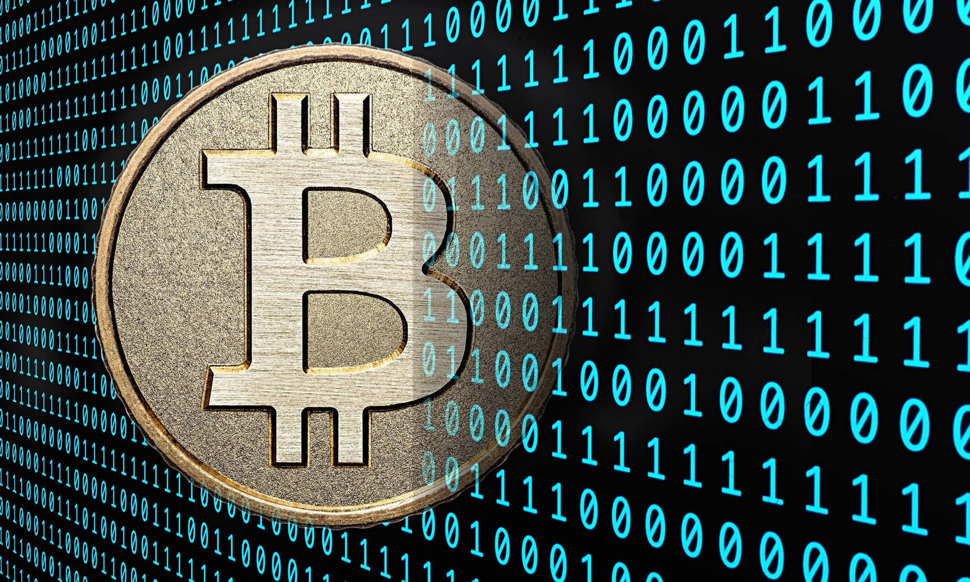 Unlock The Power Of Bitcoin With Binary Code Background