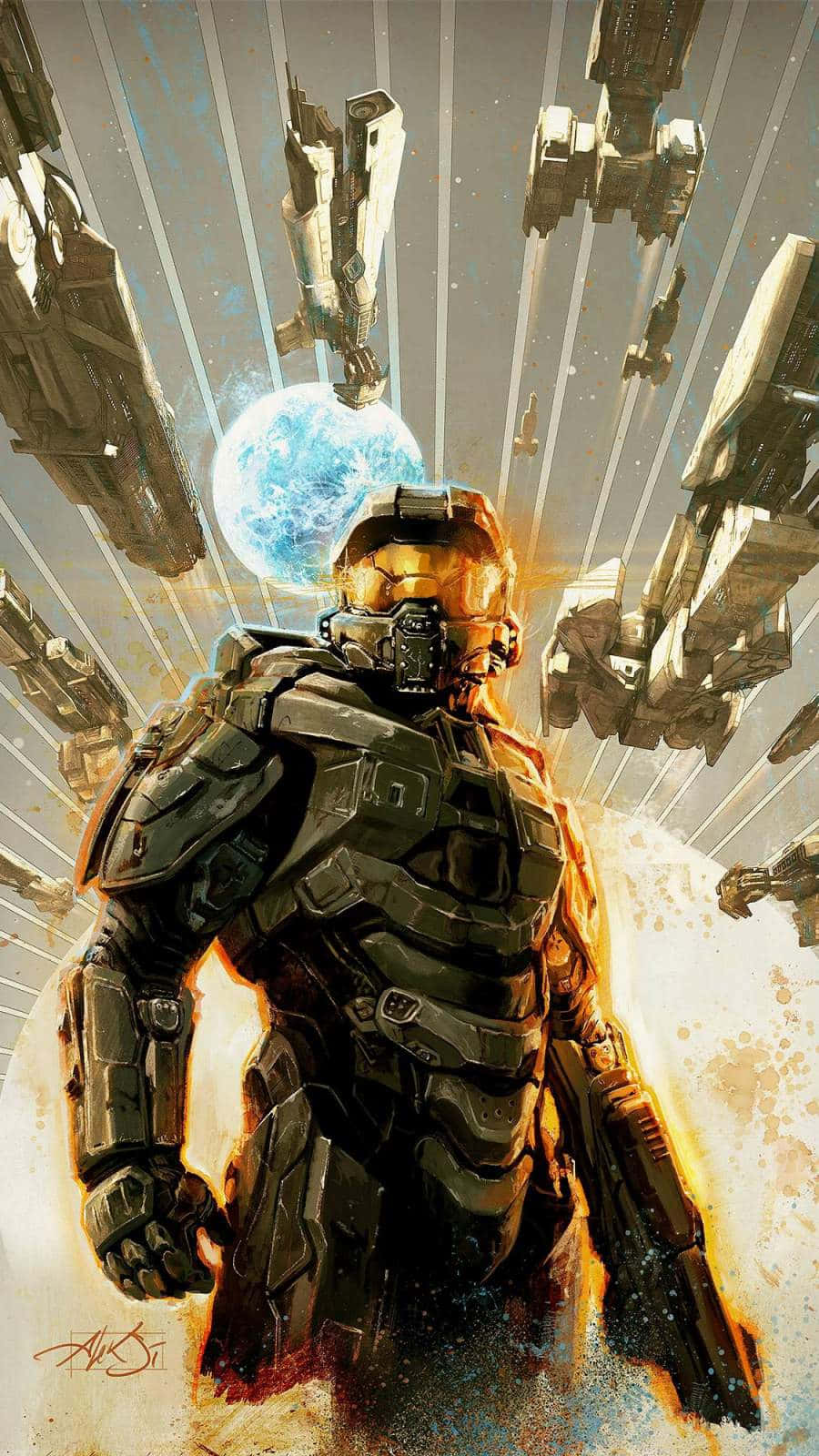 Unlock The Power Of Master Chief Phone Background