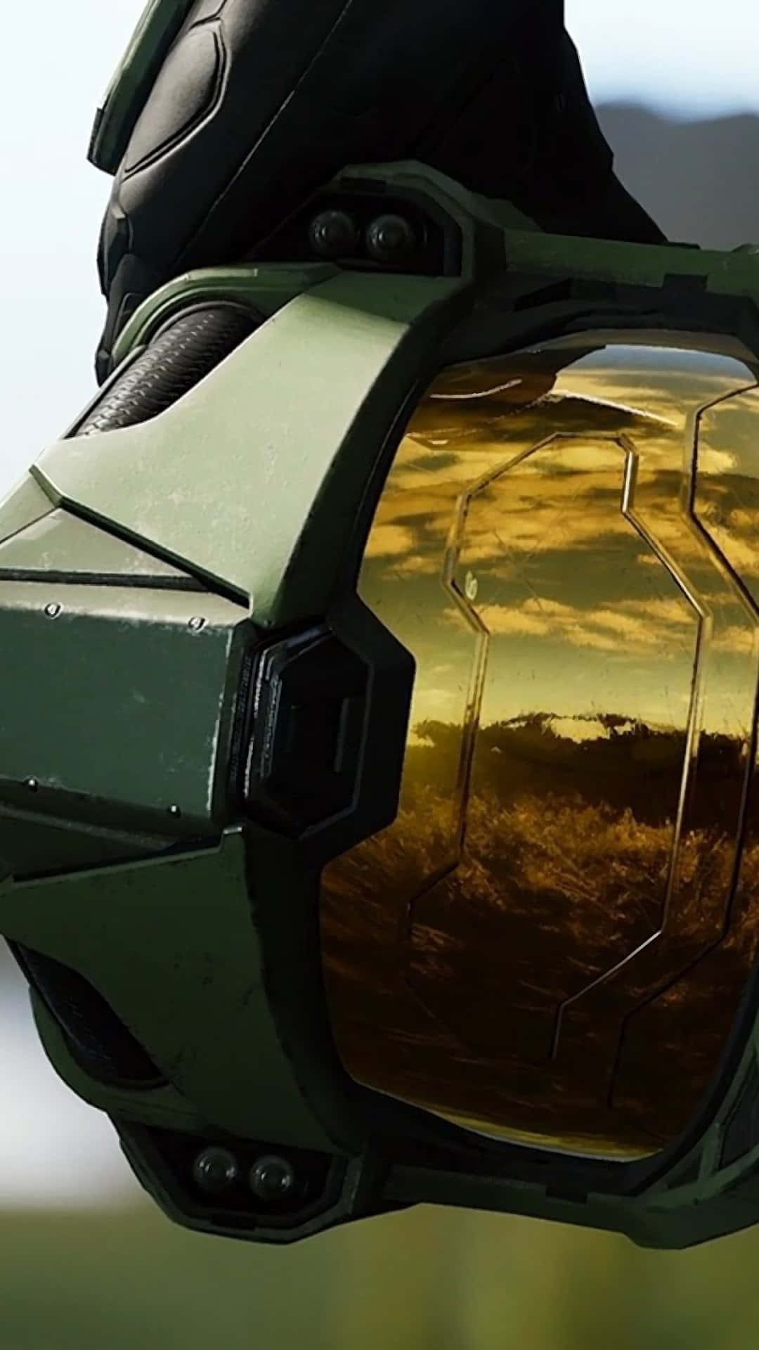 Unlock The Power Of Master Chief With His Stylized Phone Background