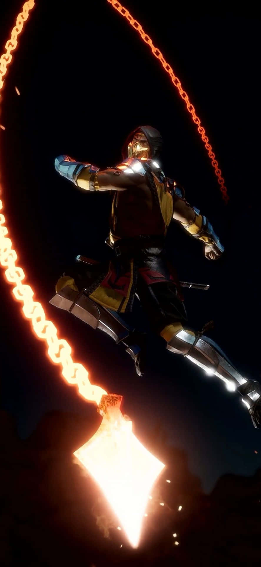 Unlock The Power Of Ninja Combat With The Mortal Kombat Iphone Background