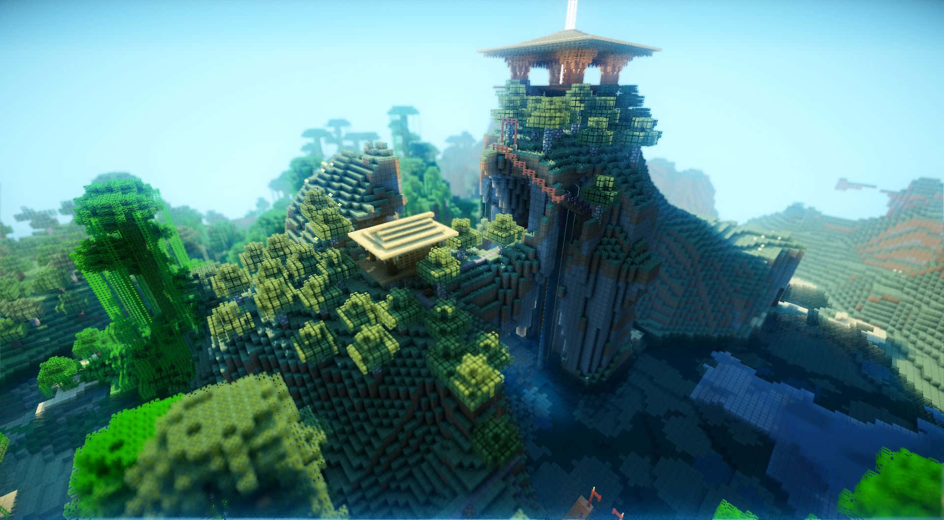 'unlock The Power Of Shaders In Minecraft!' Background