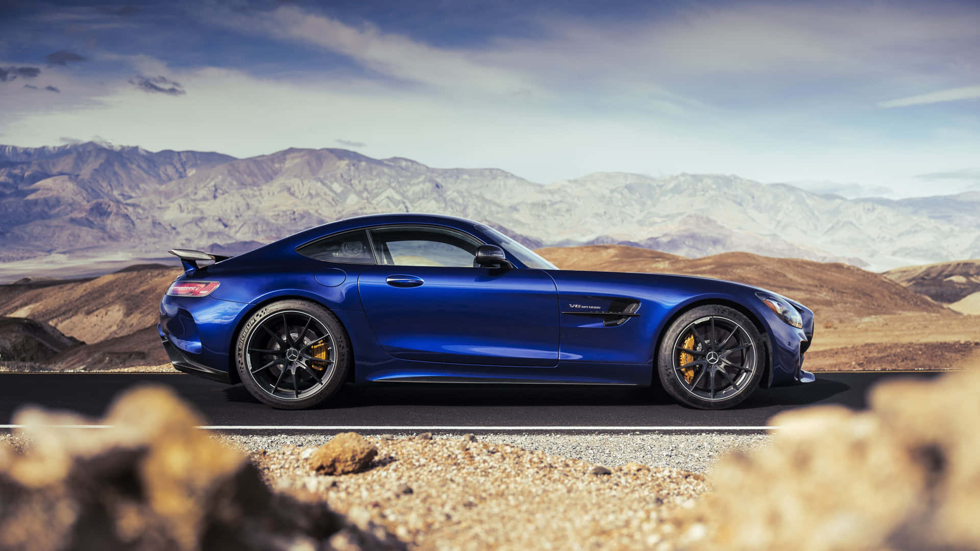 Unlock The Power Of The Future With The Mercedes - Amg Gt. Background