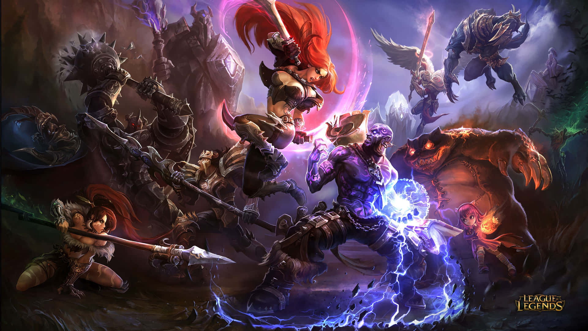 Unlock The Power Of The League Of Legends With A Striking Laptop Background