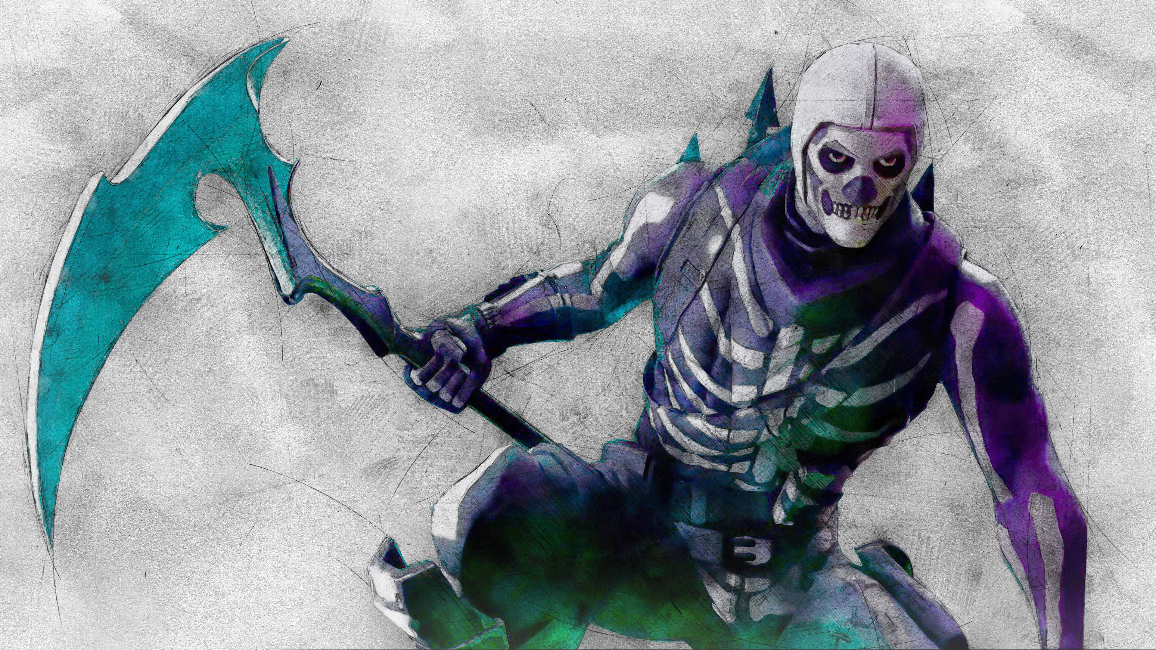 Unlock The Power Of The Purple In The Skull Trooper Background