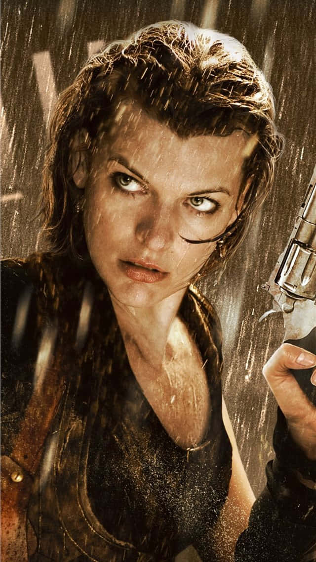 Unlock The Power Of The Undead With Resident Evil On Your Iphone Background