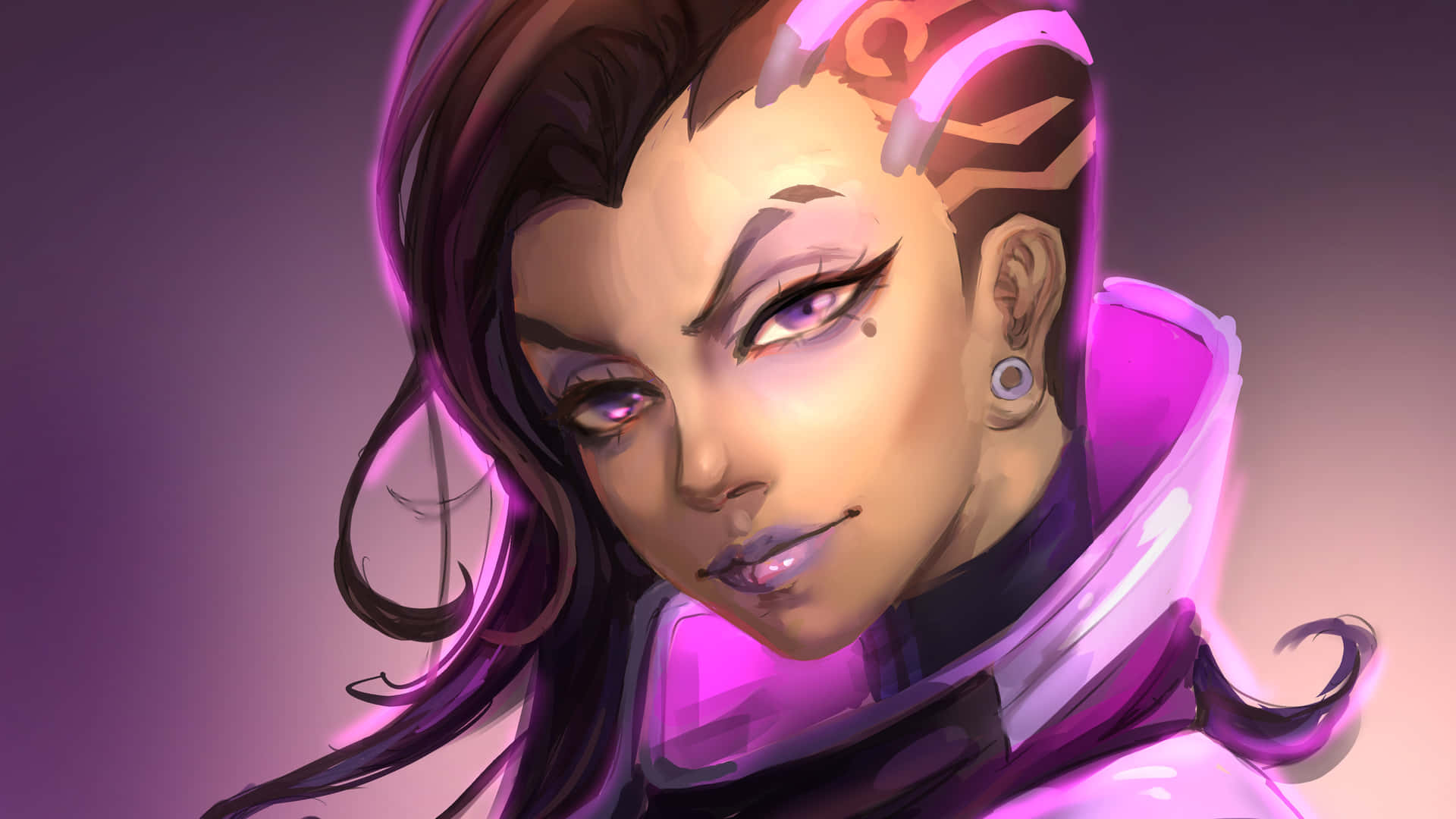 Unlock The Secrets Of Sombra From Overwatch Background