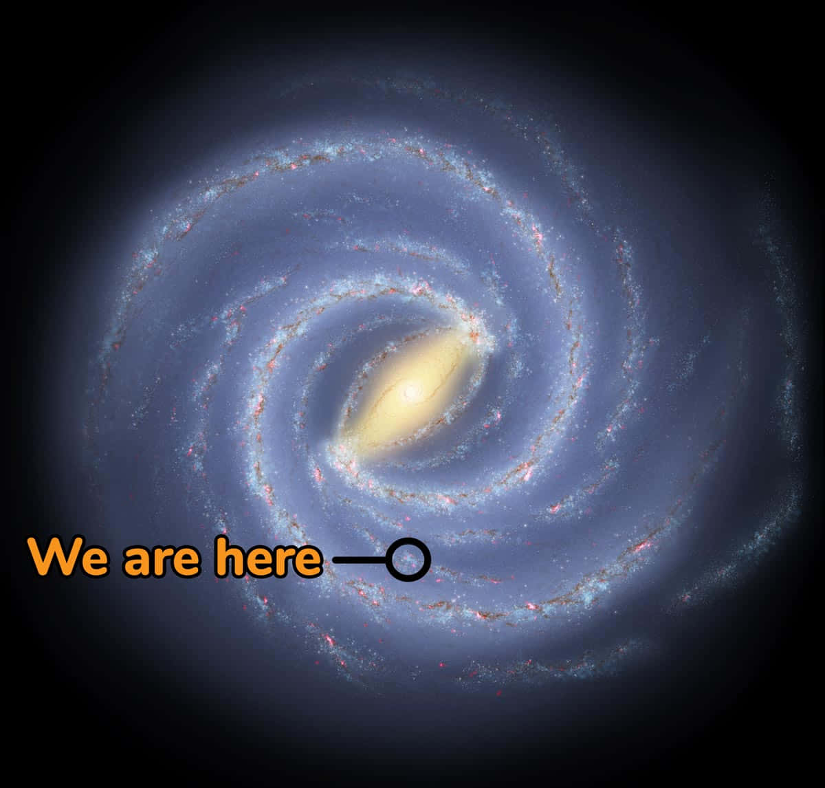 Unlock The Secrets Of The Universe With The Help Of You Are Here Galaxy. Background