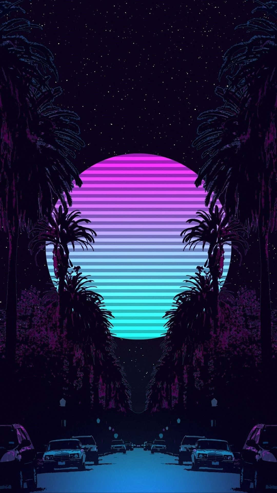 Unlock The Vibe Of Your Iphone With Vaporwave Style Background