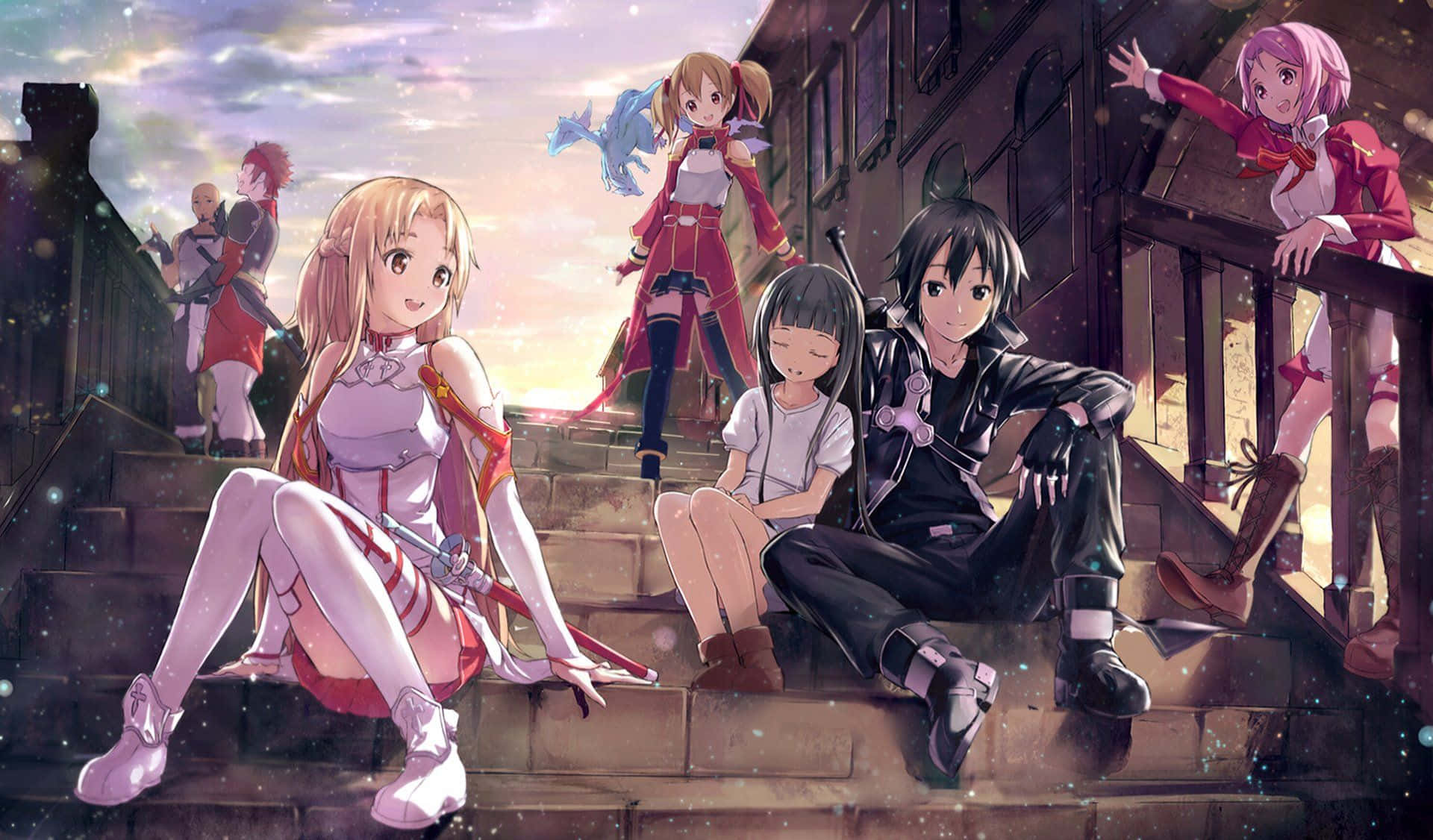 Unlock The World Of Virtual Reality With Sword Art Online On Your Iphone Background