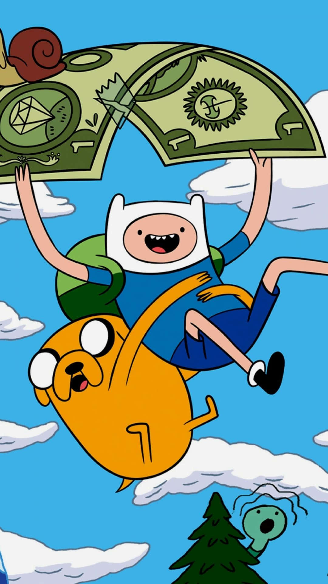 Unlock Unlimited Adventure With The Adventure Time Iphone Background