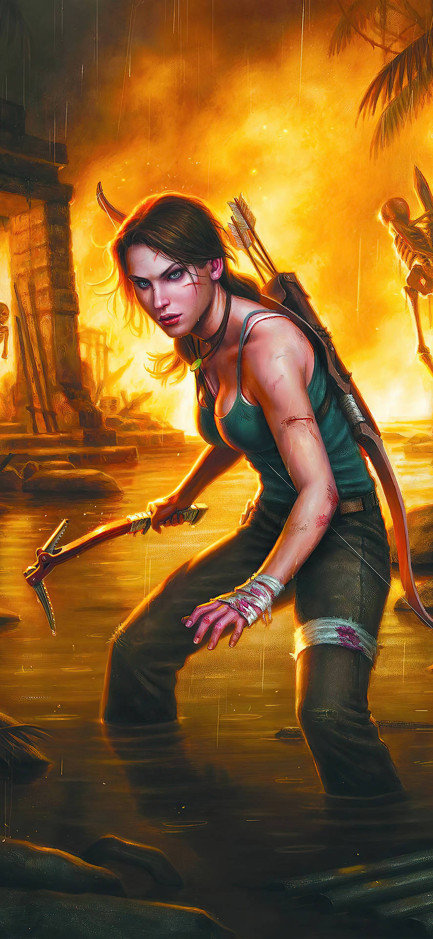 Unlock Your Inner Adventurer With The Lara Croft Iphone Background