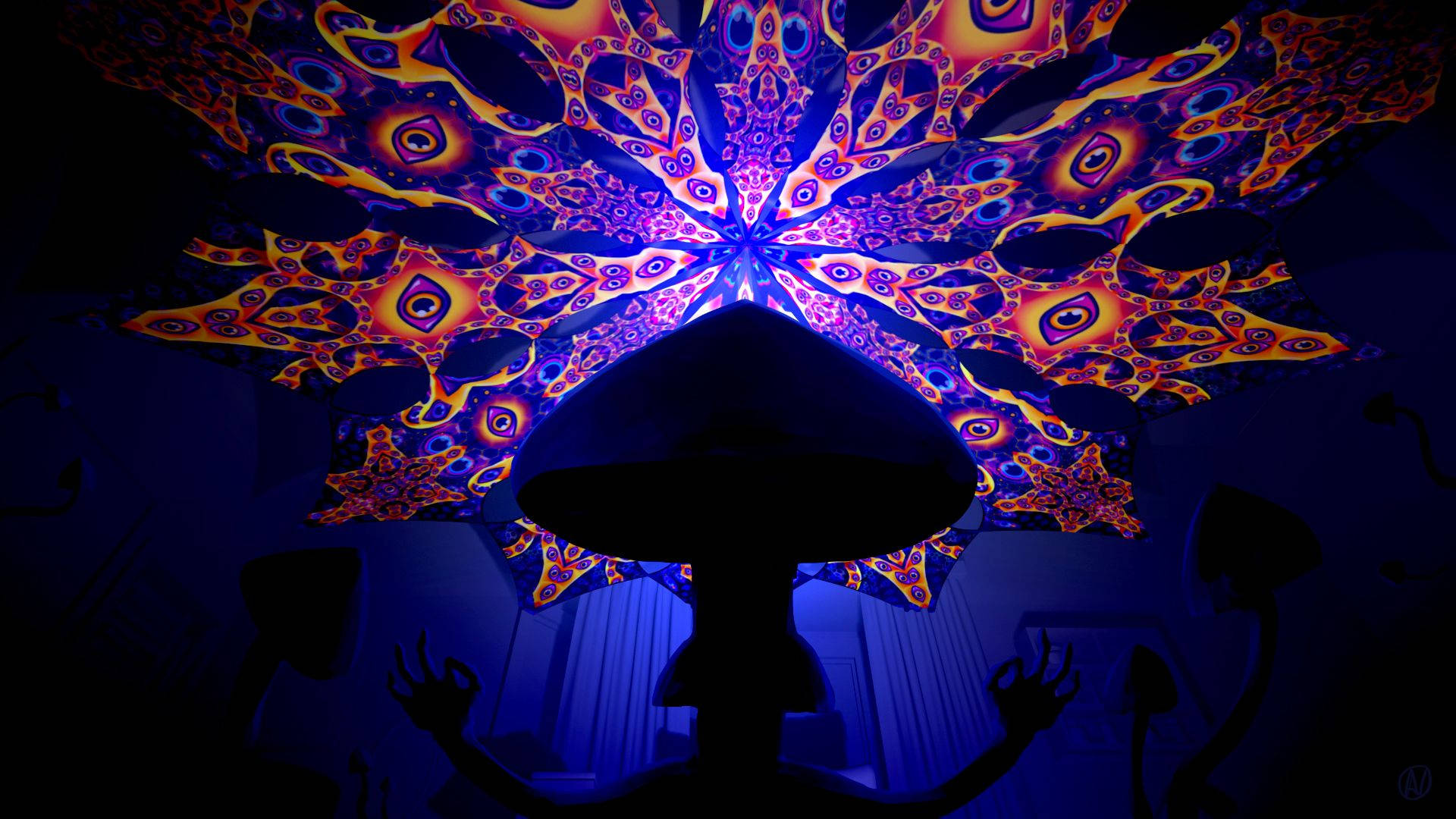 Unlock Your Mind's Potential With Psychedelic Mushrooms Background