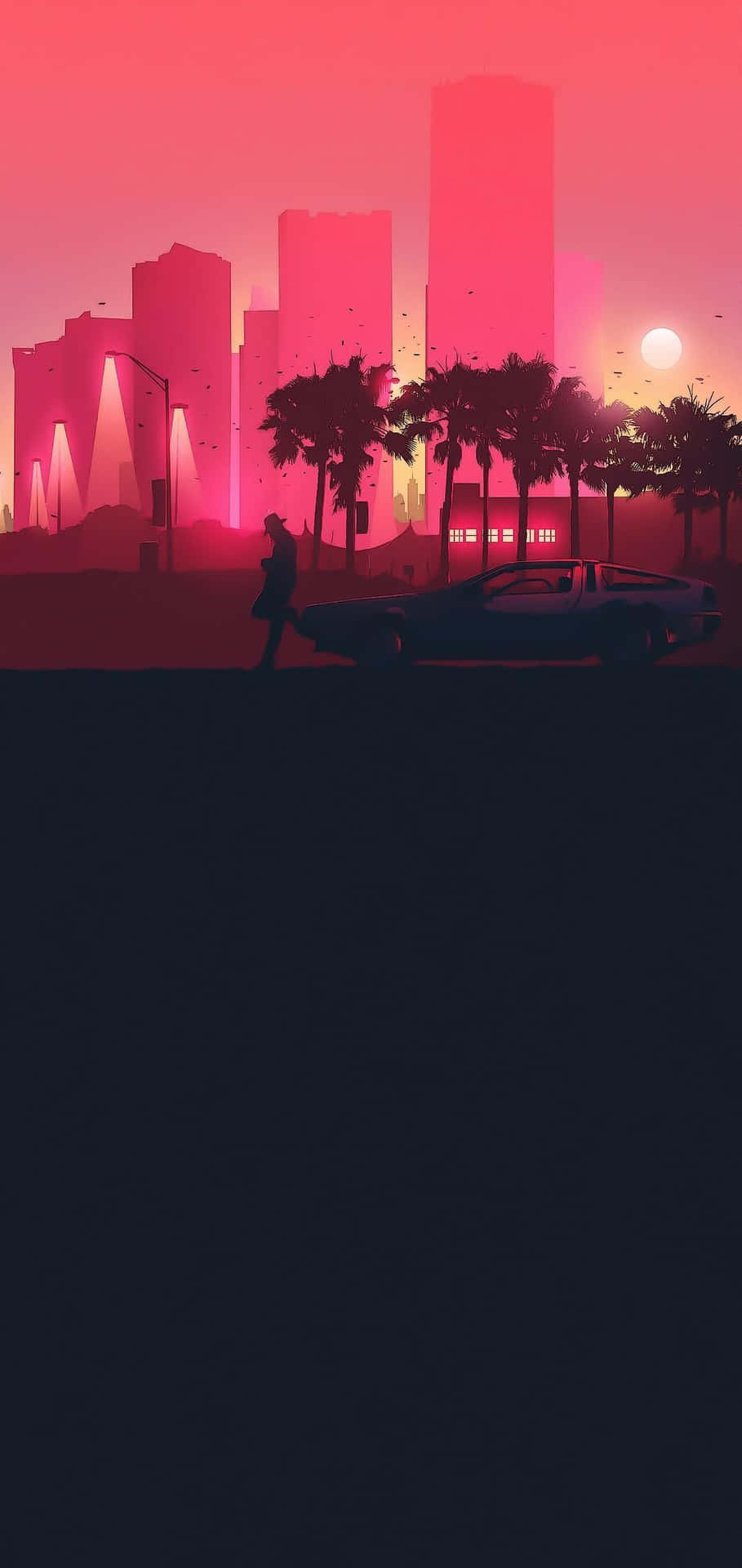 Unlock Your Phone's Potential With The Spectacular Miami Skyline Background