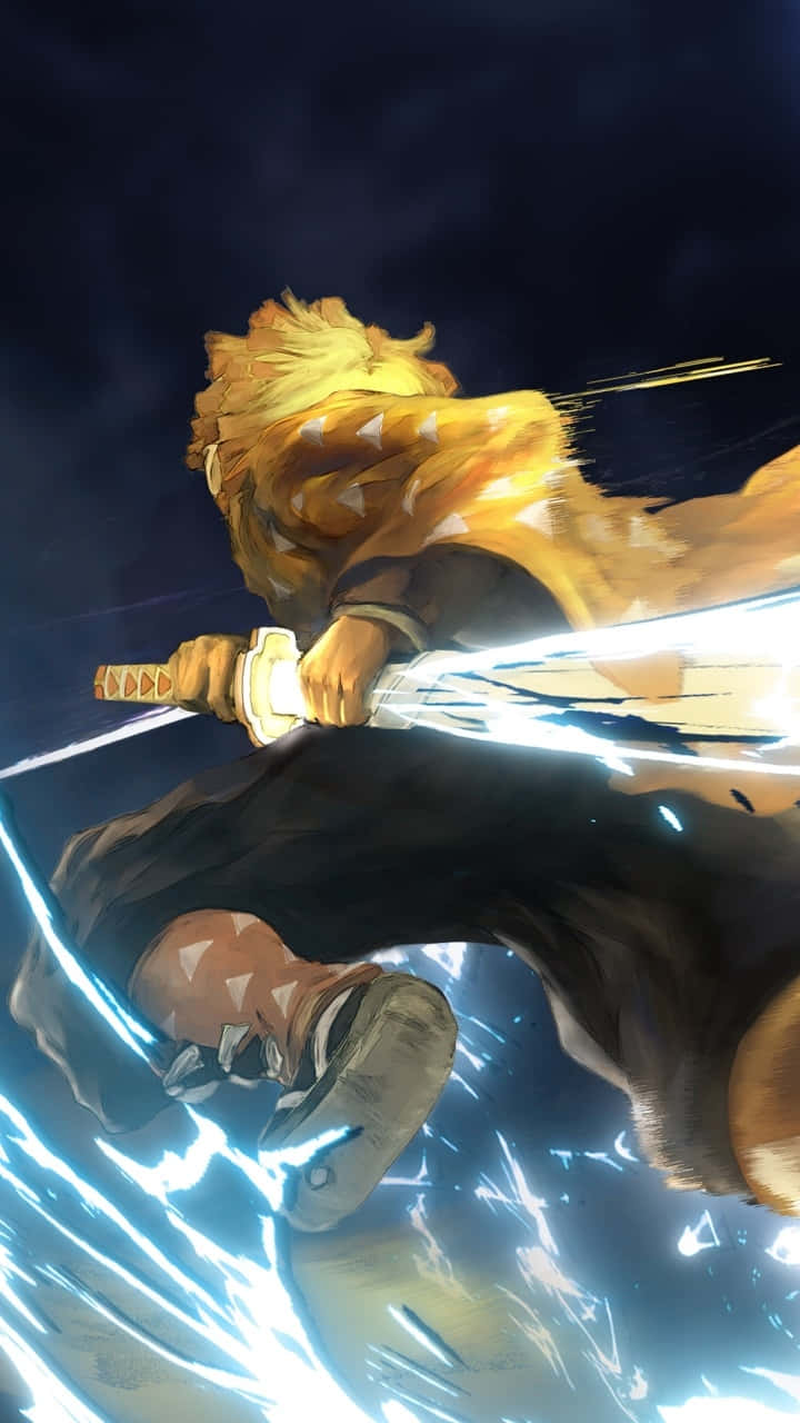 Unlock Your Potential With Zenitsu Phone Background