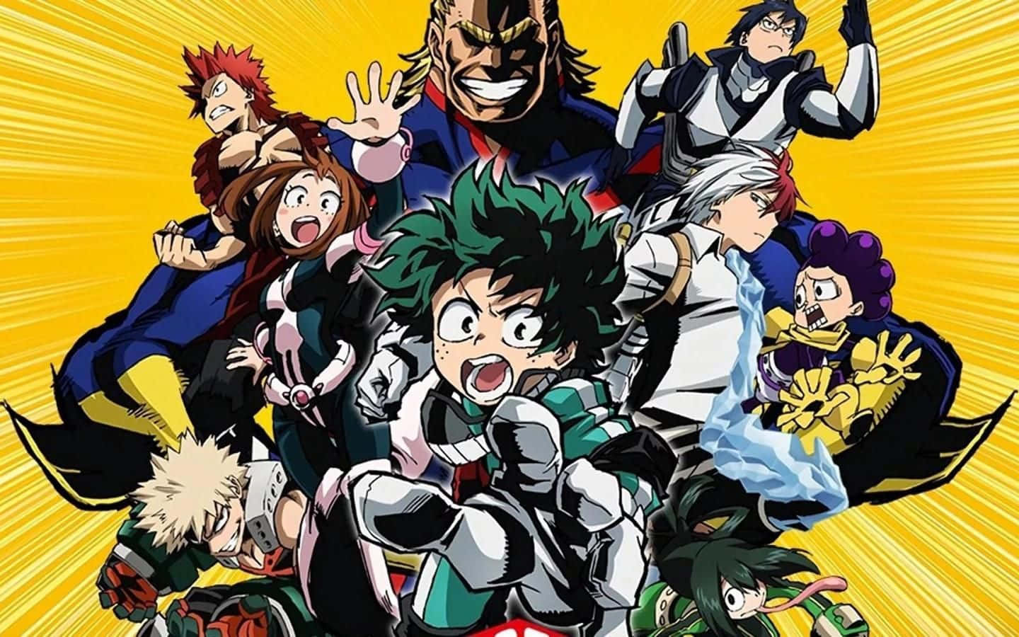 Unlock Your True Potential With My Hero Academia Laptop. Background