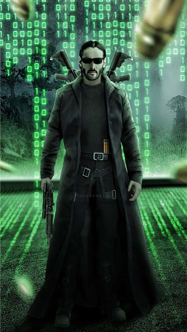 Unlock Your World With Matrix Iphones Background