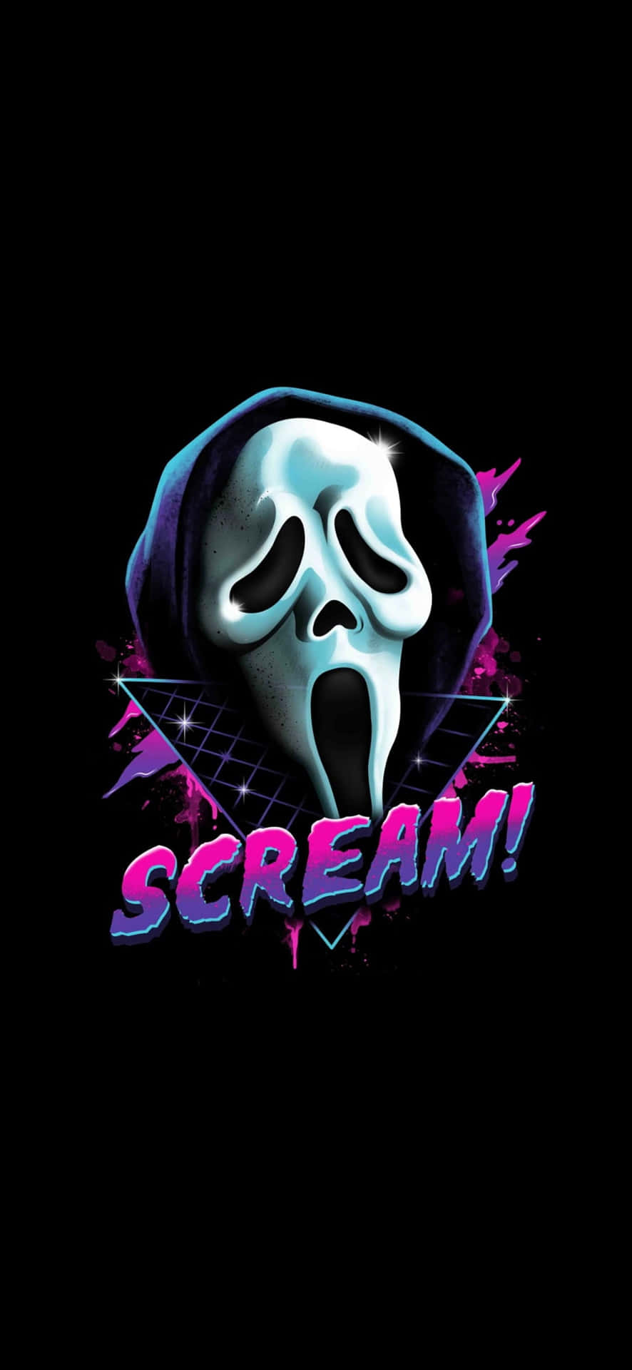 Unmask Your Aesthetic – Ghostface Wallpaper Background