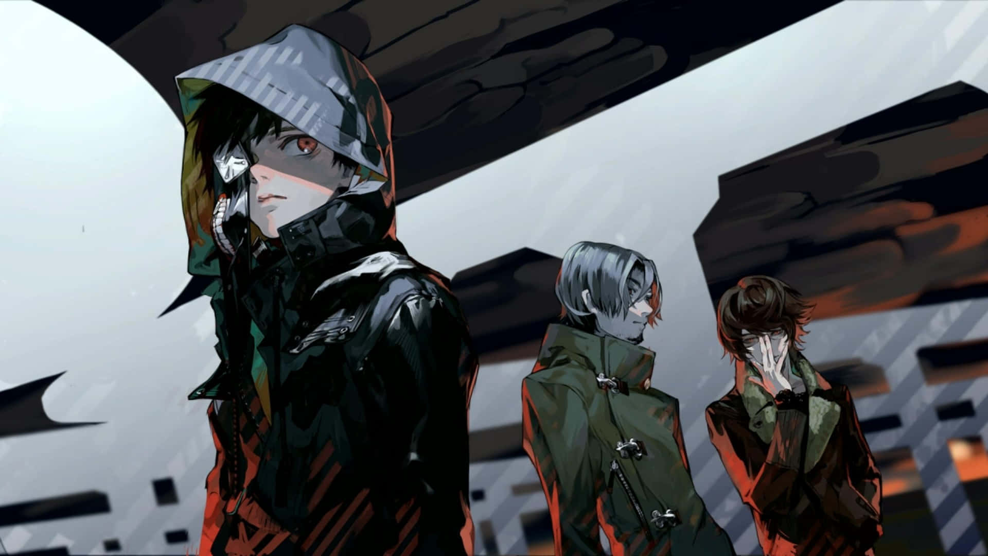 Unmask Your Inner Ghoul With Tokyo Ghoul Desktop Wallpaper Background