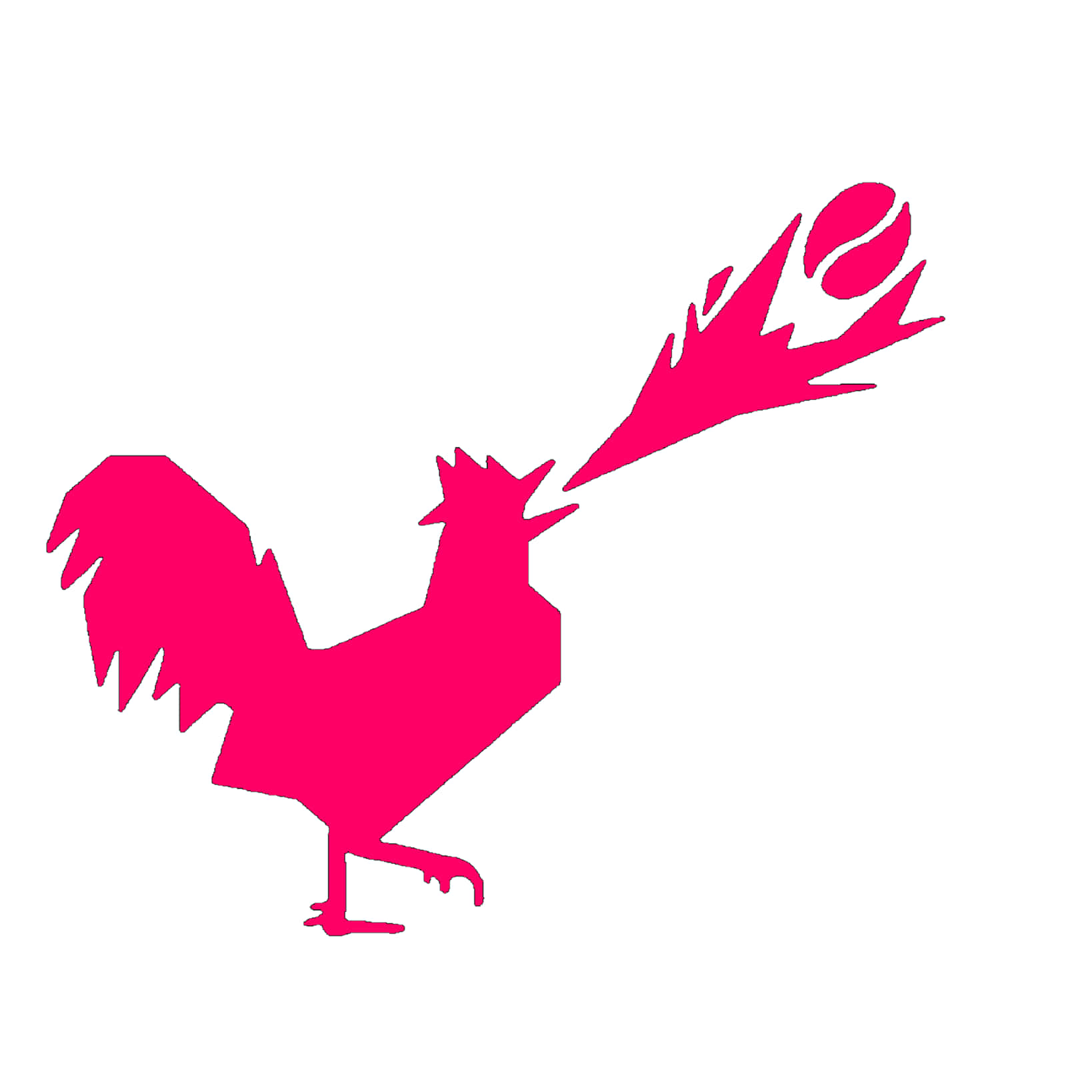 Unorthodox Chicken With Baseball Background