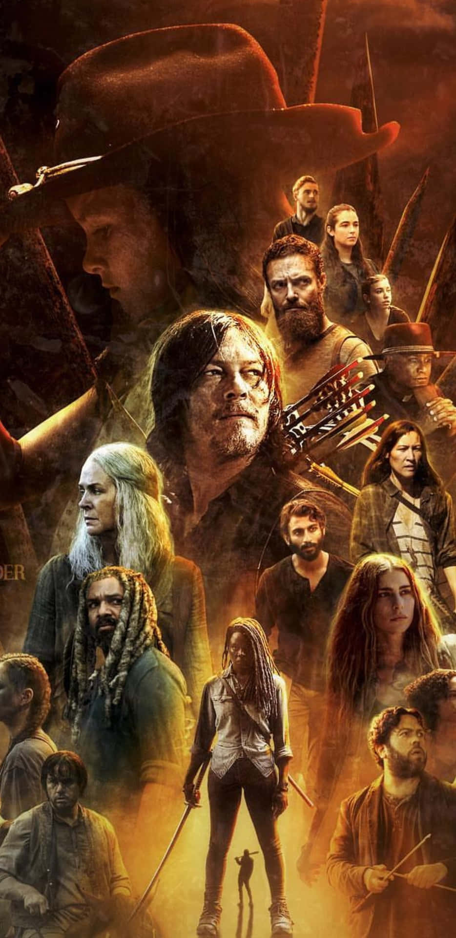Unravel The Mystery Of The Dead With The Walking Dead On Your Iphone Background