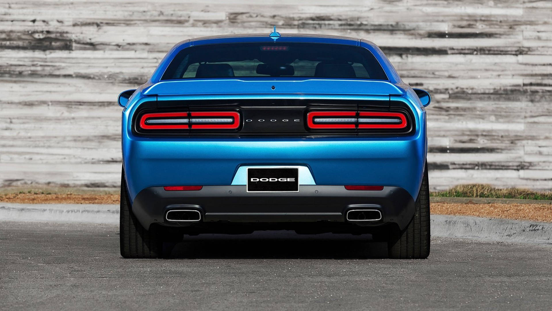 Unrivalled Power And Performance - Blue Dodge Challenger 2015 Background