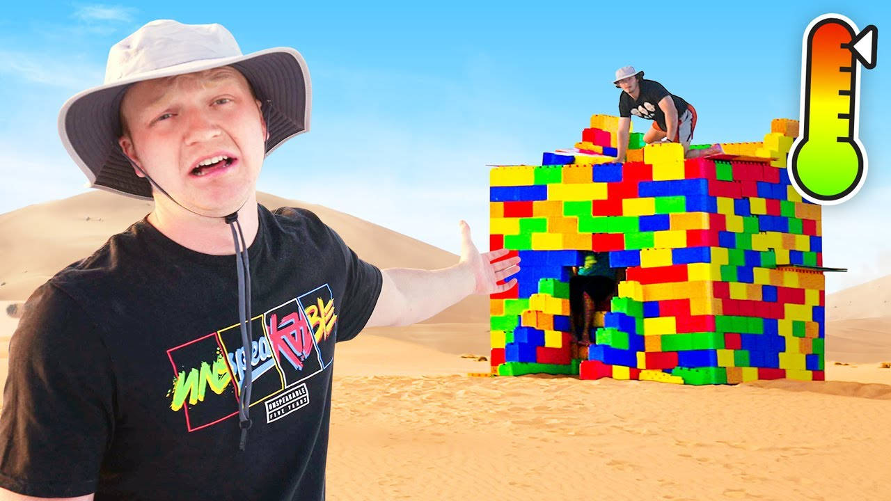Unspeakable Lego House In The Dessert Background