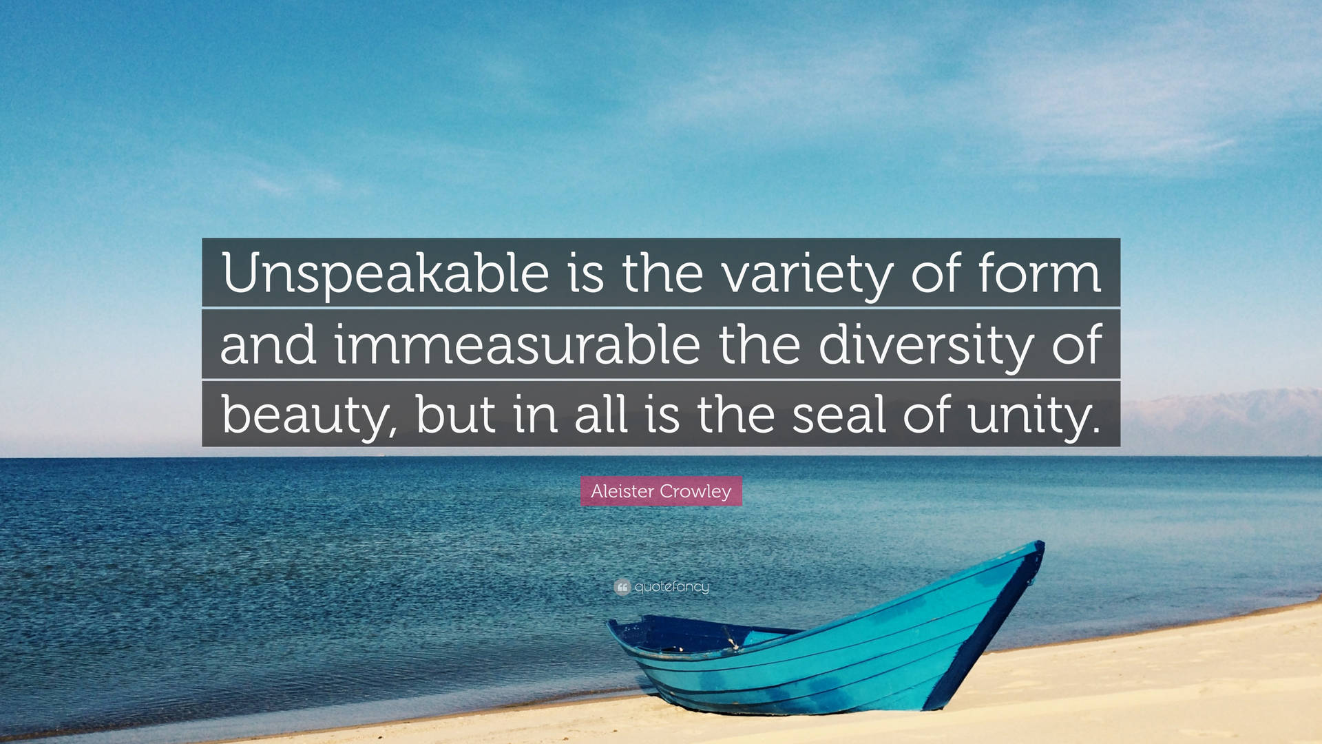 Unspeakable Quote With Beach Photo Background