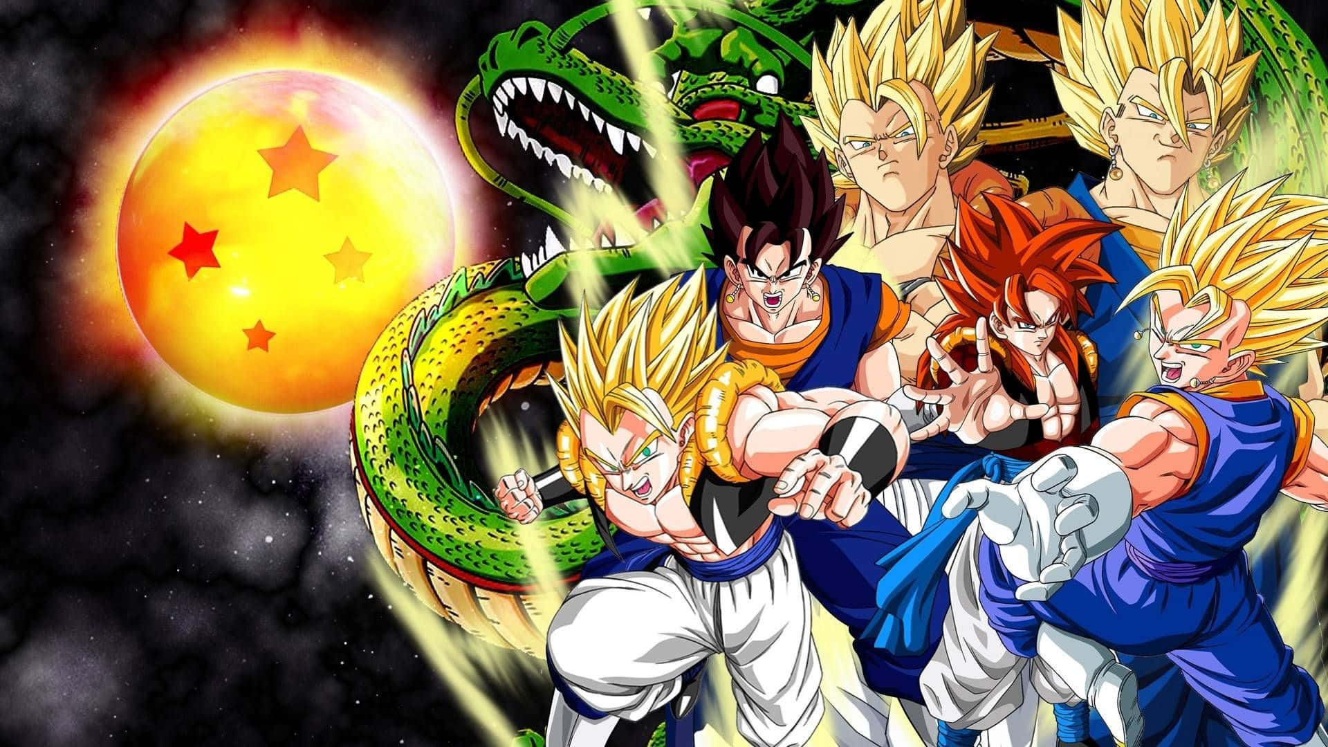 Unstoppable Dual Force - Gogeta And Vegito Background