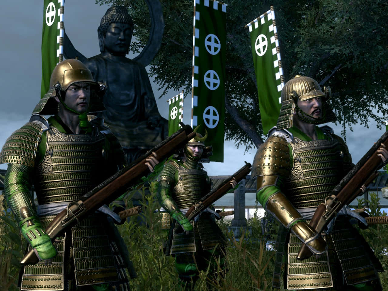 Unstoppable Samurai Warriors In Shogun Total War Background