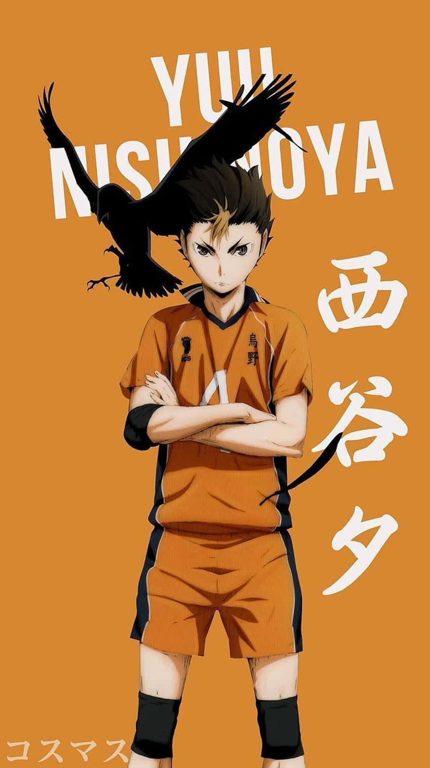 Unstoppable Volleyball Team From Karasuno Background