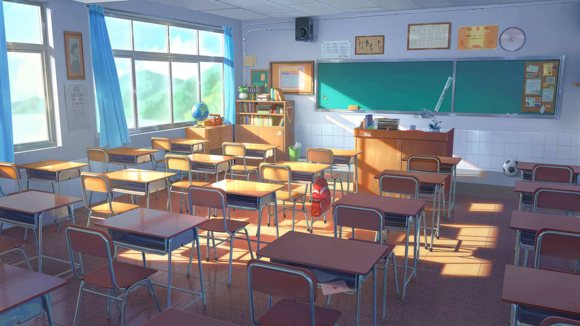 Untidy Anime Classroom