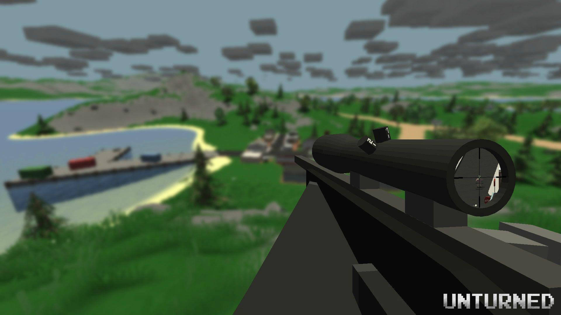 Unturned Sniper Rifle Gun Background