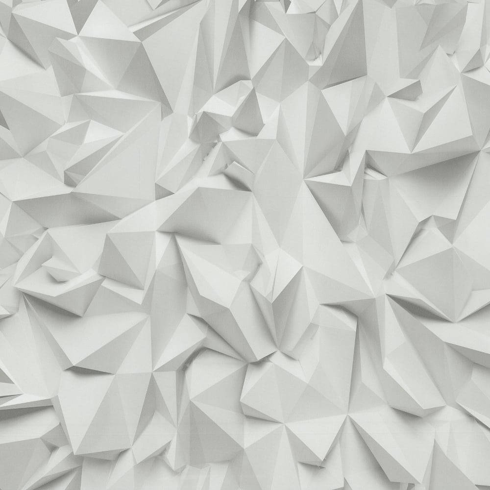 Unusual White Geometric Triangles Background