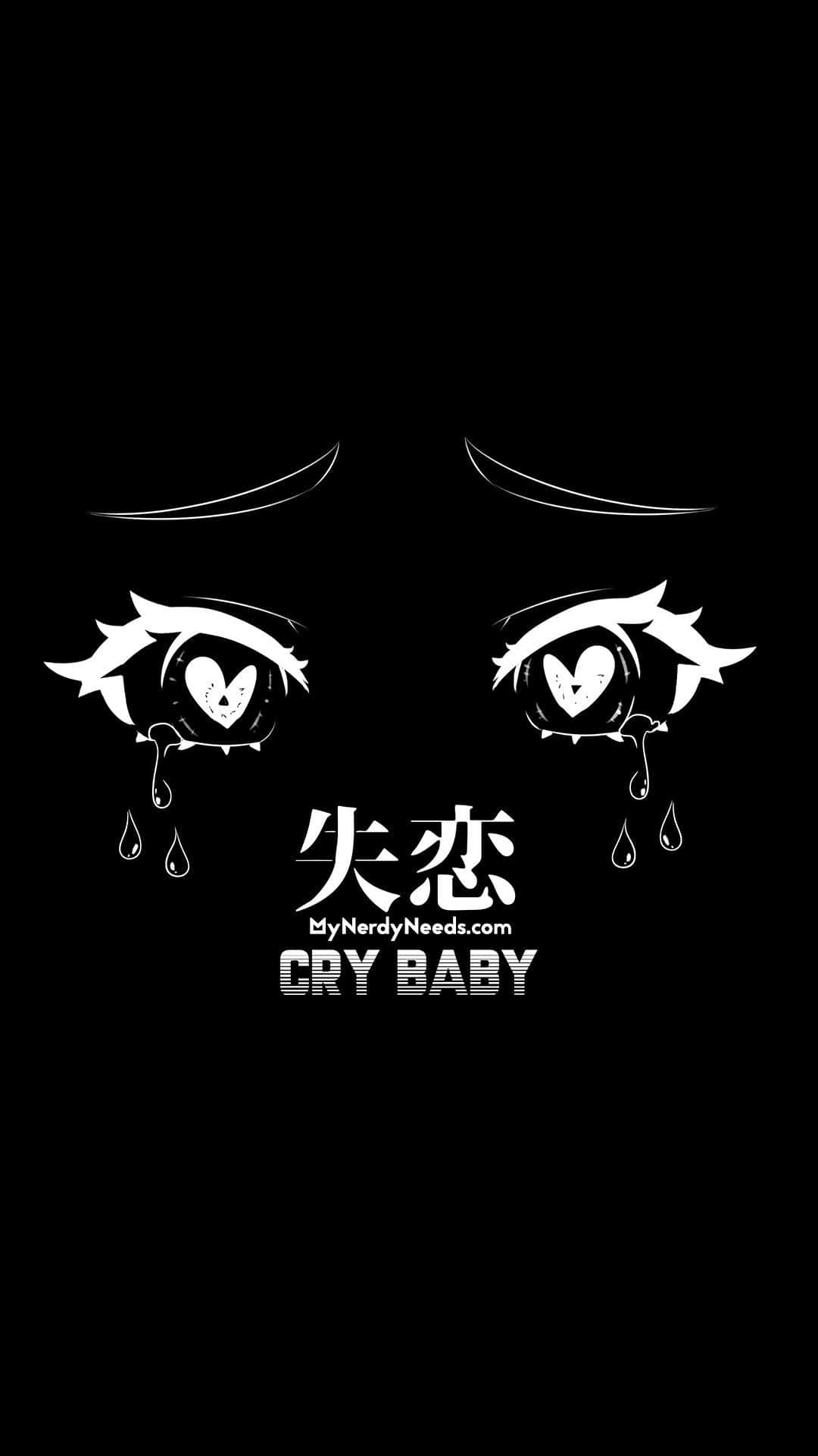 Unveiling Emotions: Dark Aesthetic Anime Eyes Shedding Tears