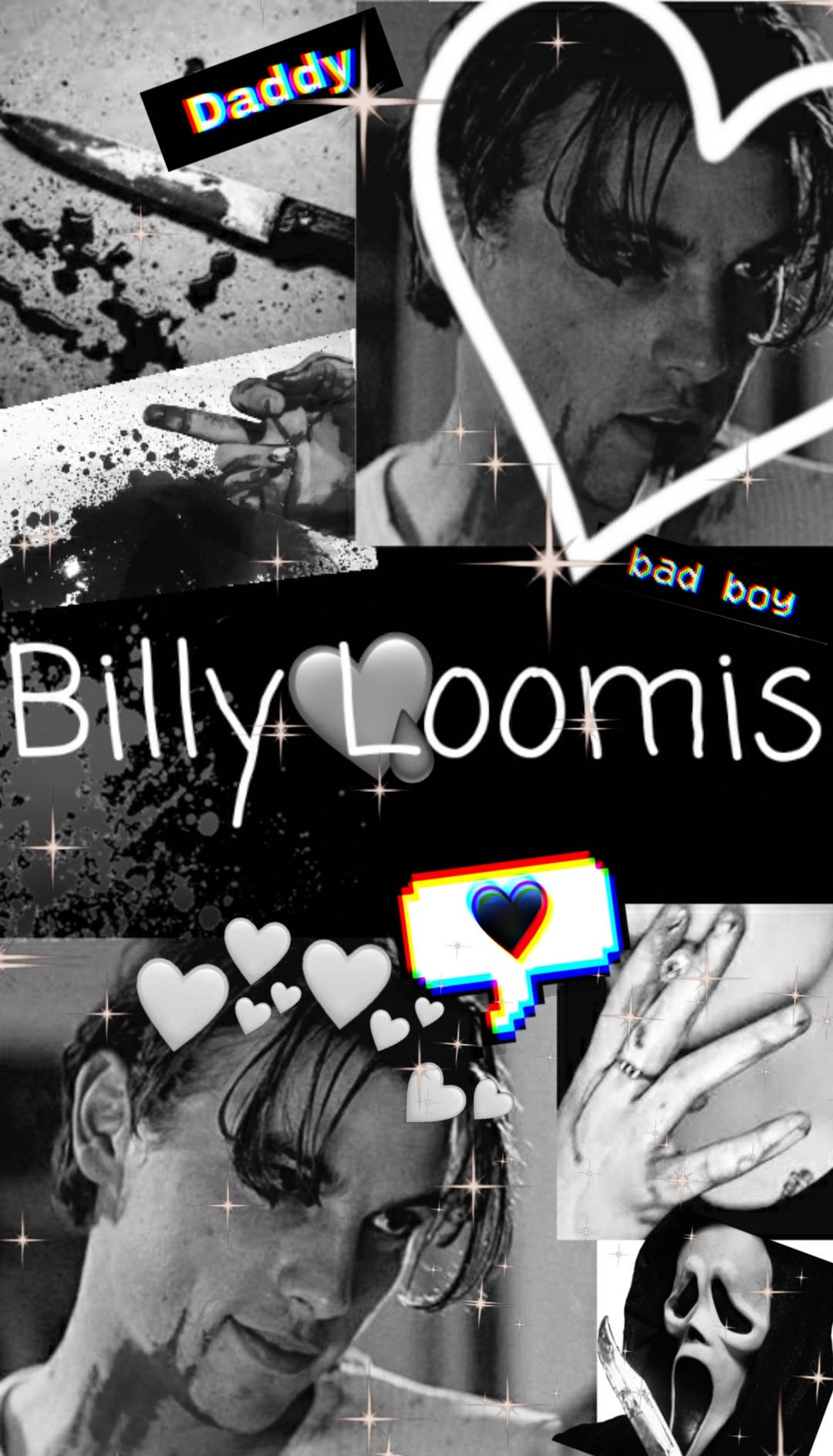 Unveiling The Mystery: Monochrome Poster Of Billy Loomis Background
