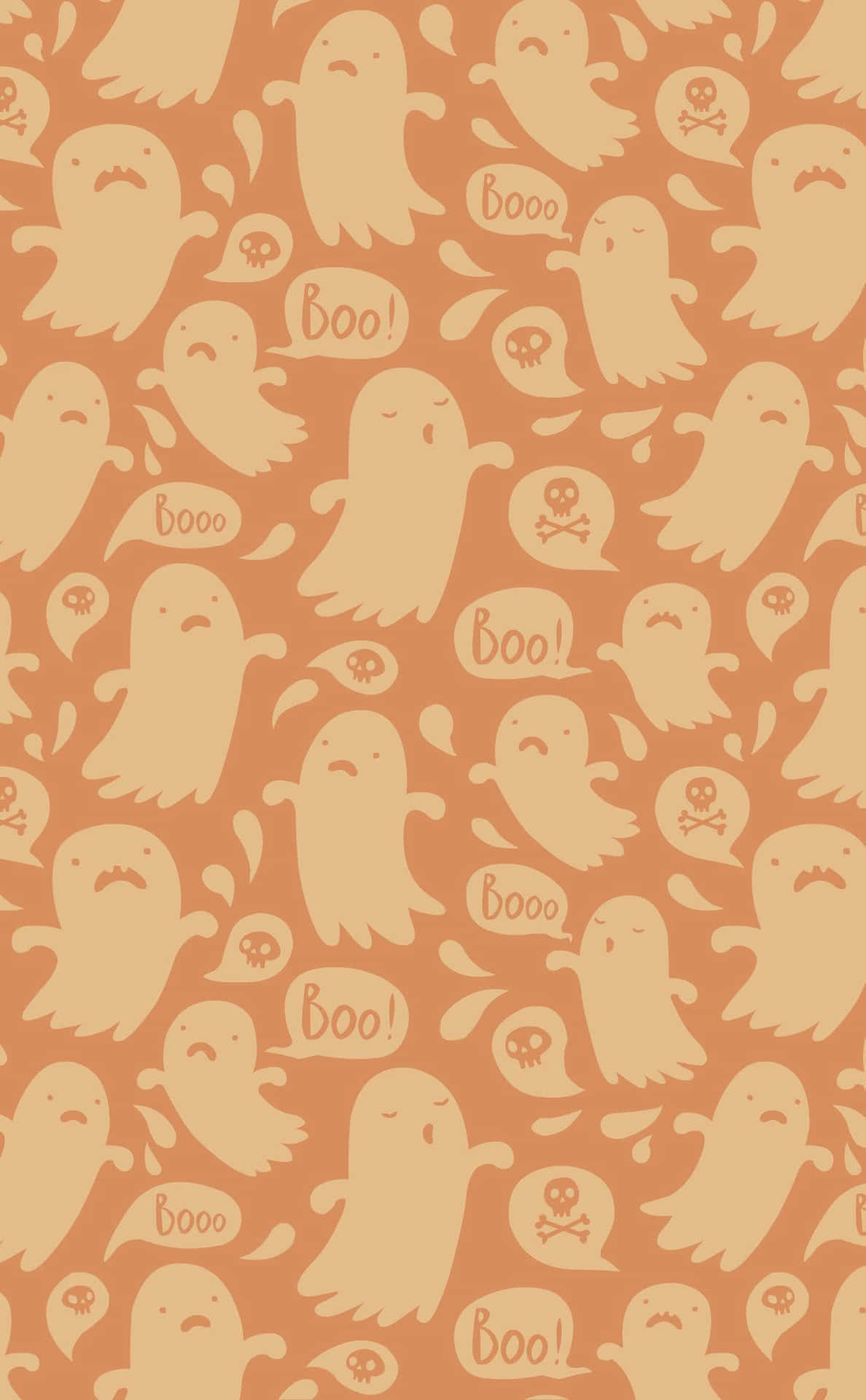 Unwrap The Spookiest Orange Halloween Background