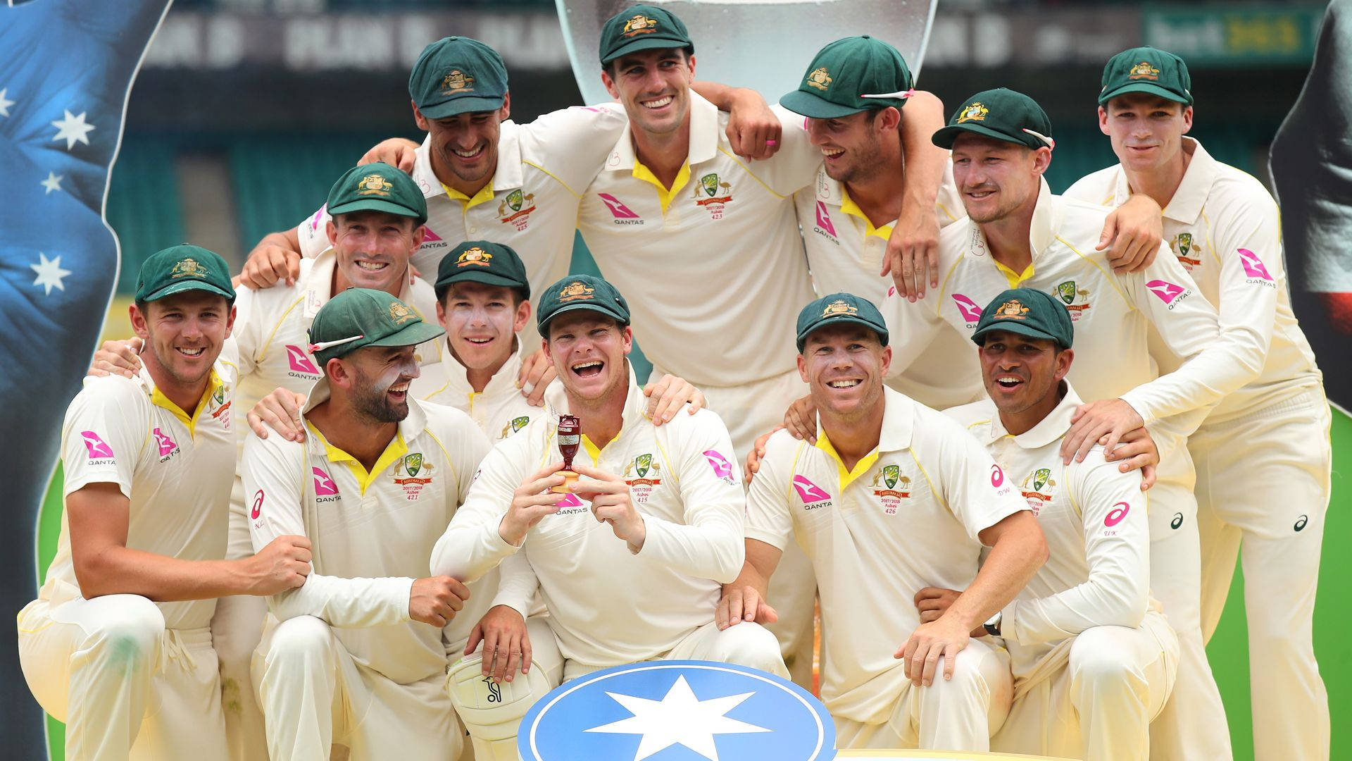 Unyielding Spirit Of Australian Cricket Team Background