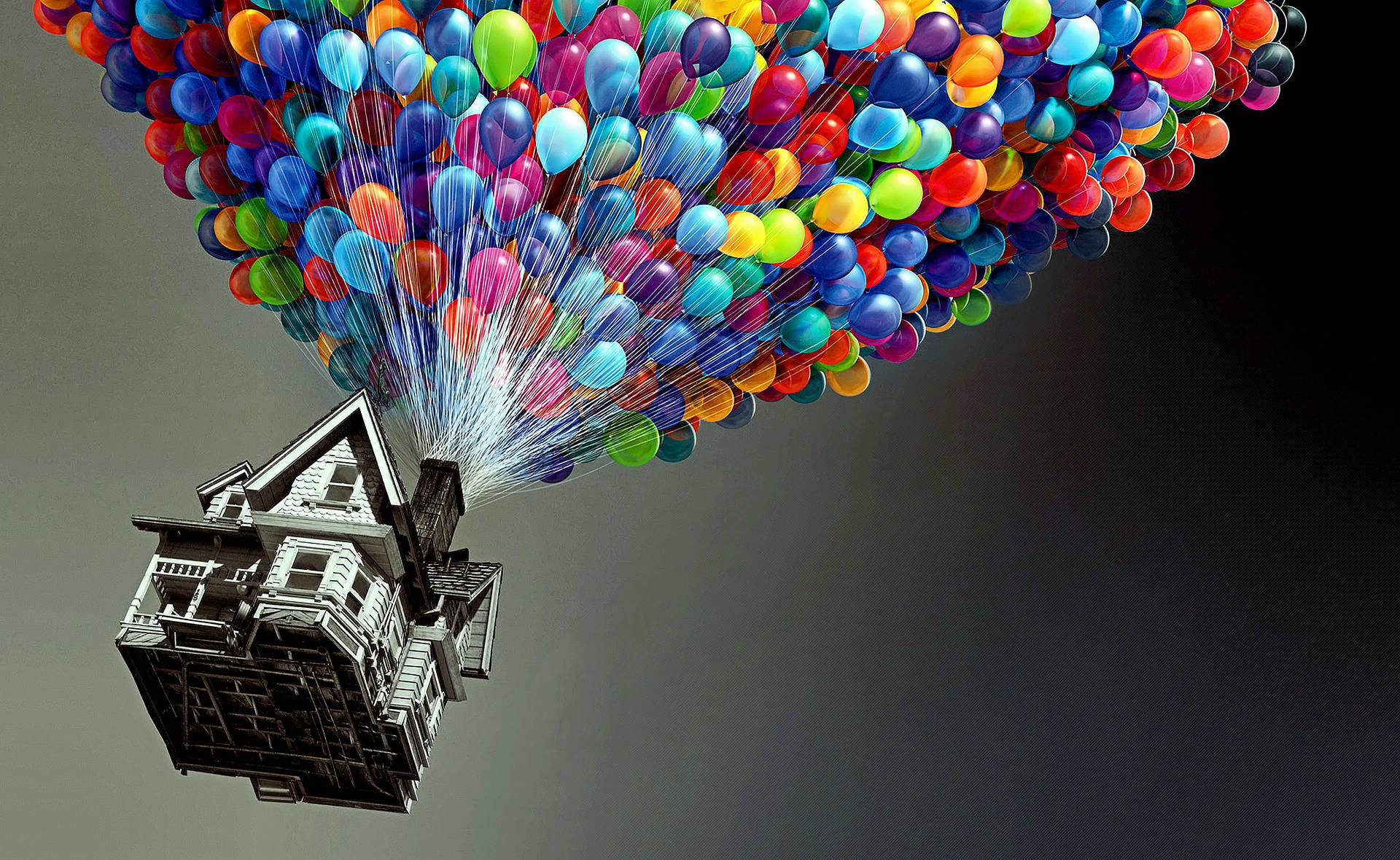 Up Movie Colorful Balloons Background