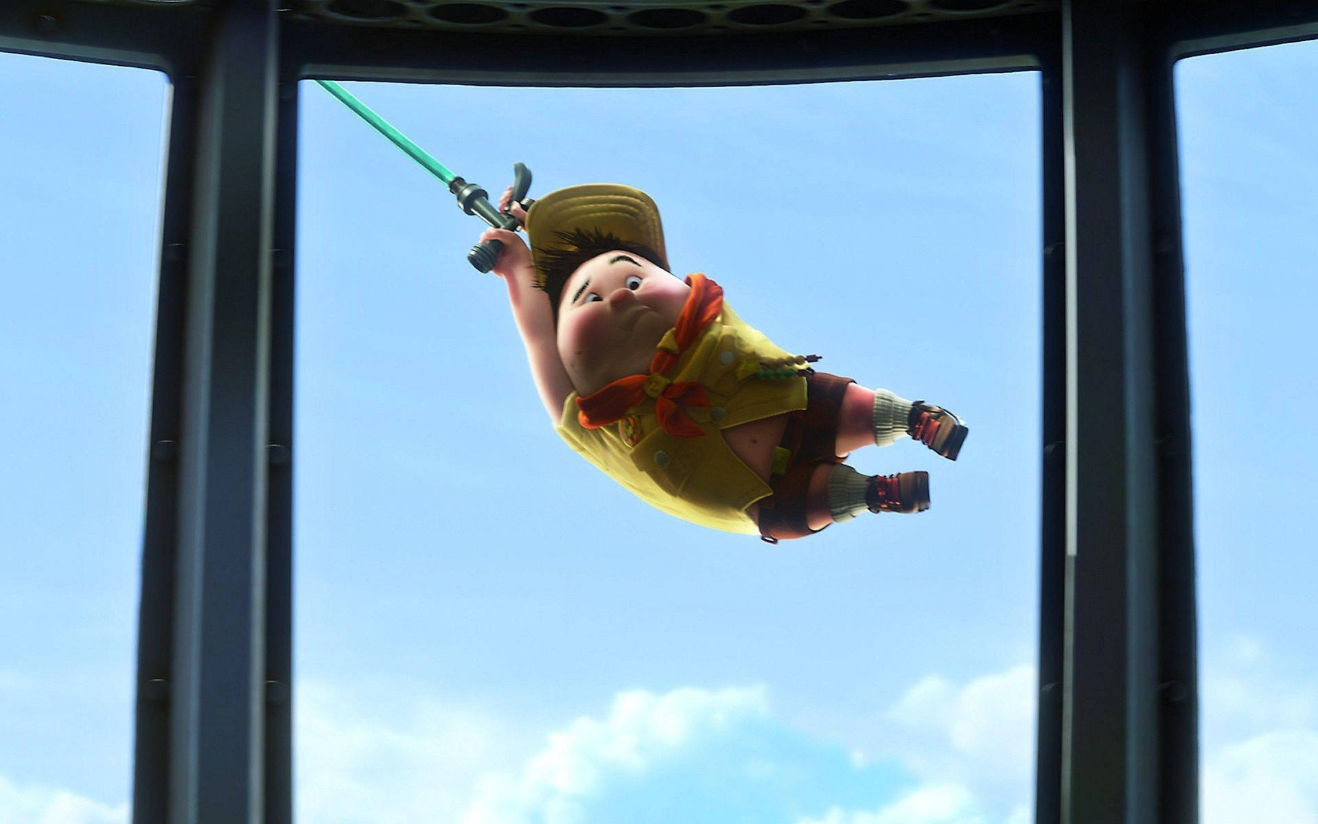 Up Movie Russell On Window