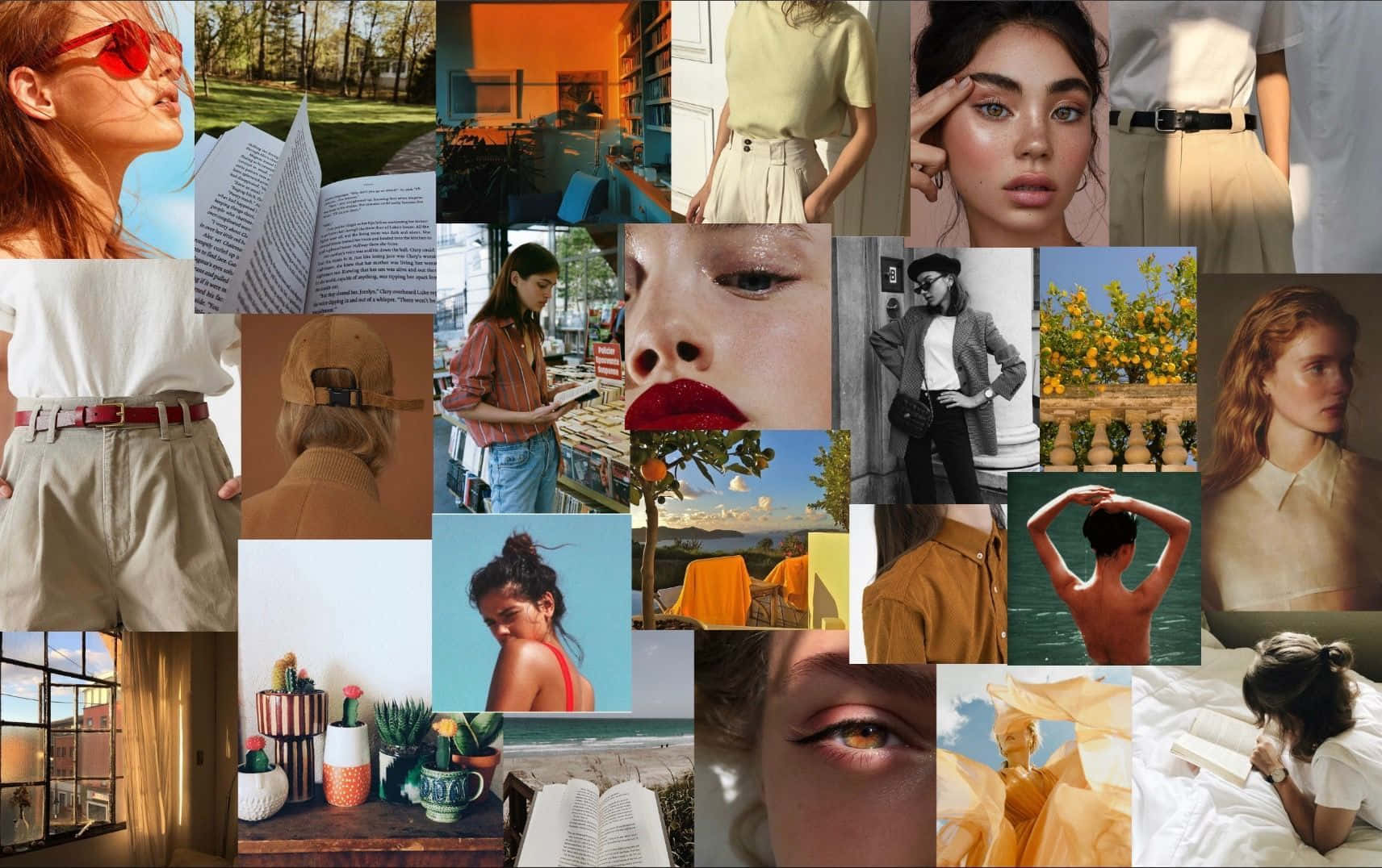 Upgrade To A Better Workspace With The Macbook Collage Background