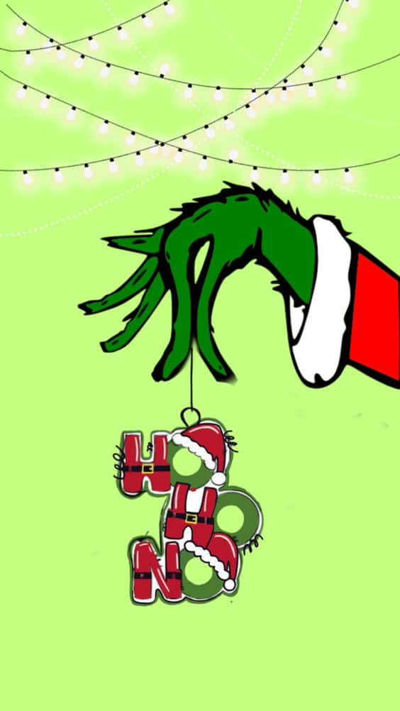Upgrade To The Grinch's Phone This Christmas Background