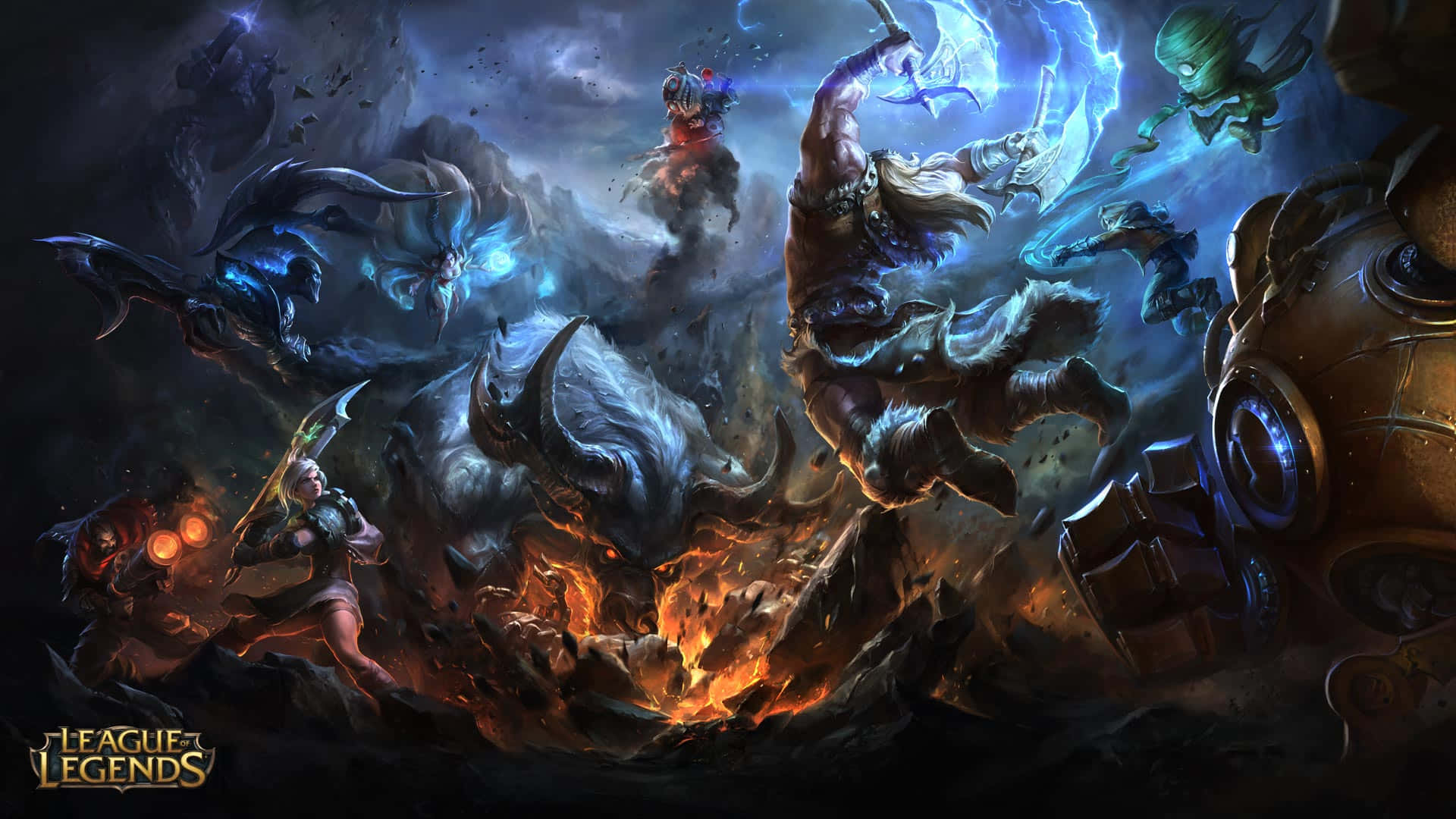 Upgrade Your Gaming Experience With A League-of-legends-themed Laptop Background