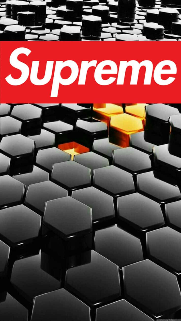Upgrade Your Phone With The Classic Supreme Logo! Background