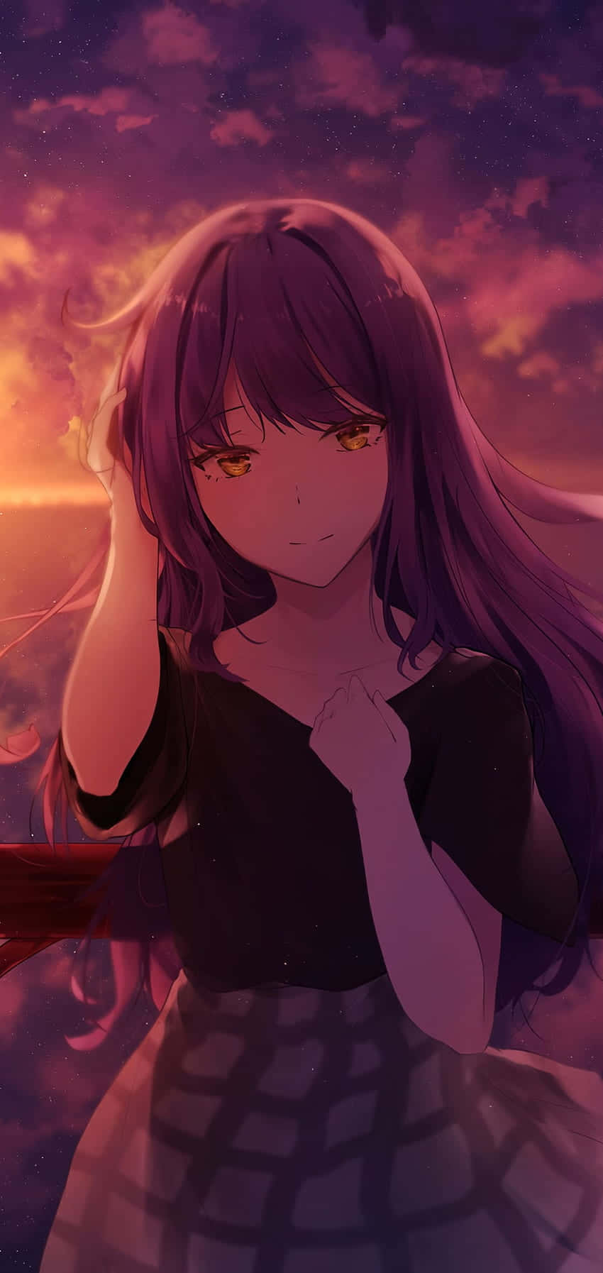 Upgrade Your Phone With The New Iphone 11 Red Anime Background